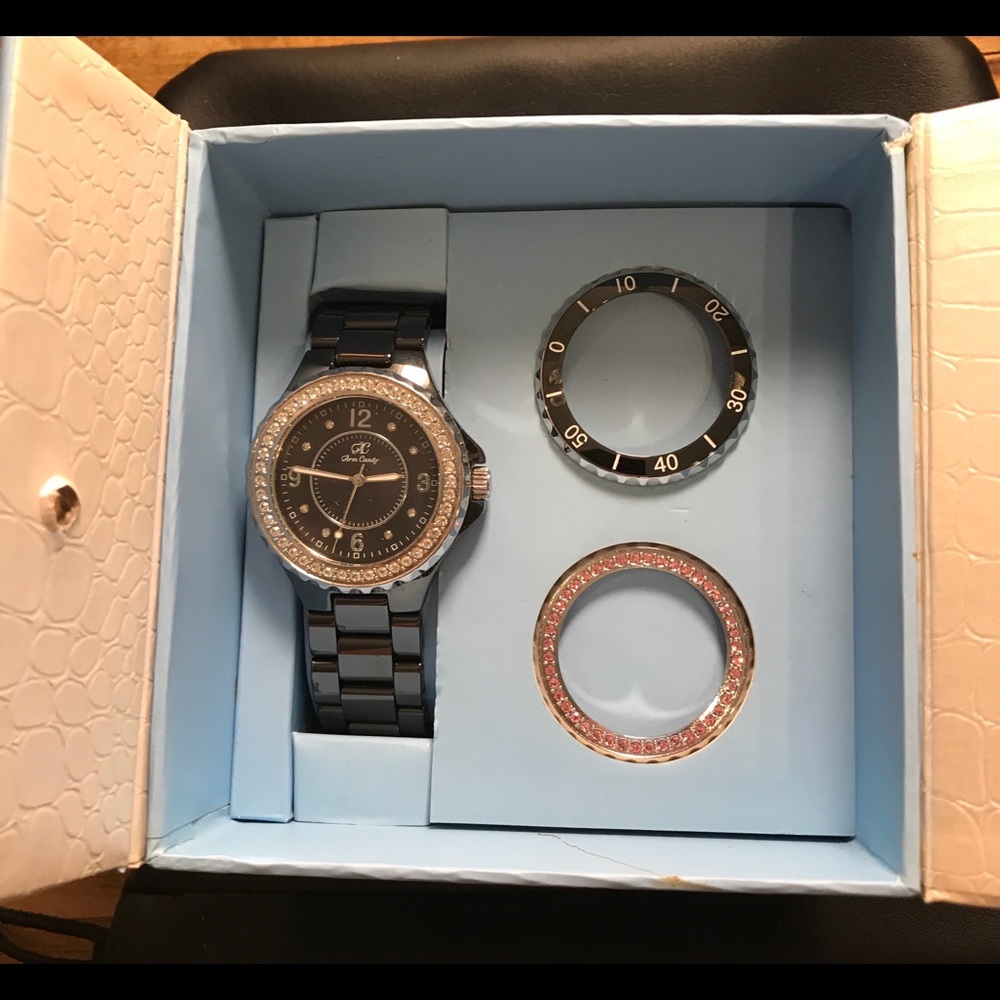 Ceramic Watch w/changable Swarovski bezels-NIB